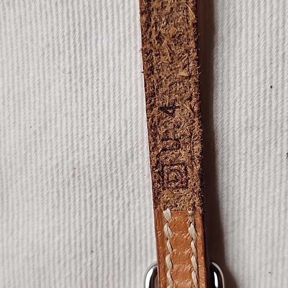 Hermes Natural Leather Palladium Quadruple Tour Bracelet - Picture 3 of 15